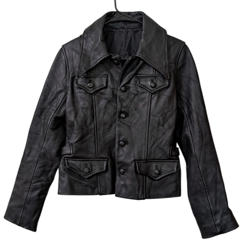 Rare Vtg Ozone Community Tokyo Leather Biker Jacket Grunge Punk Streetwear Y2k